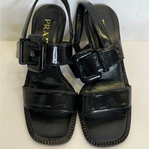 Prada Double Strap Sandals with Buckles